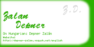zalan depner business card